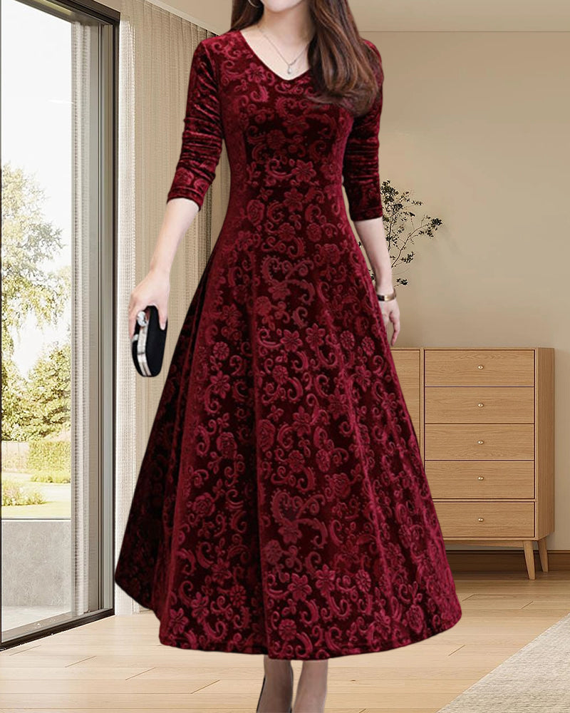 Margaret Robe Femme – Élégante Robe Trapèze à Coupe Féminine pour Occasions Festives