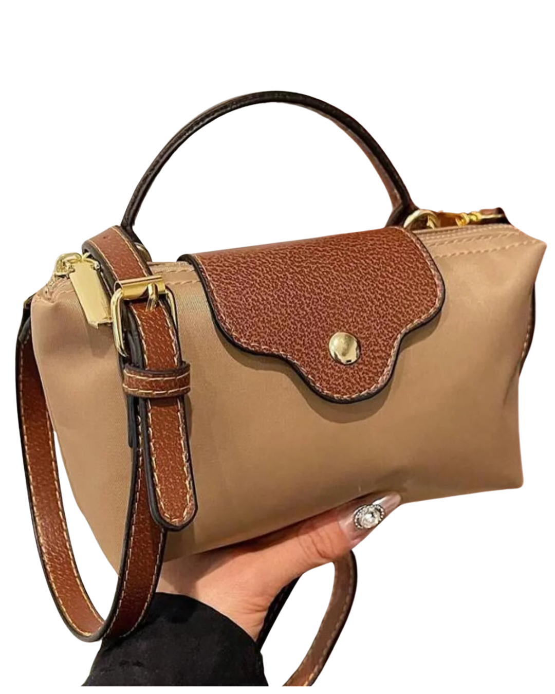 Borsa da donna Camille Mini - Borsa a tracolla compatta con chiusura dorata e dettagli eleganti