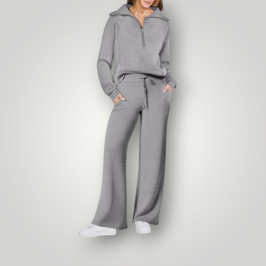 Lorena Ensemble Loungewear Femme – Tenue 2 Pièces Confortable avec Haut & Pantalon Respirants