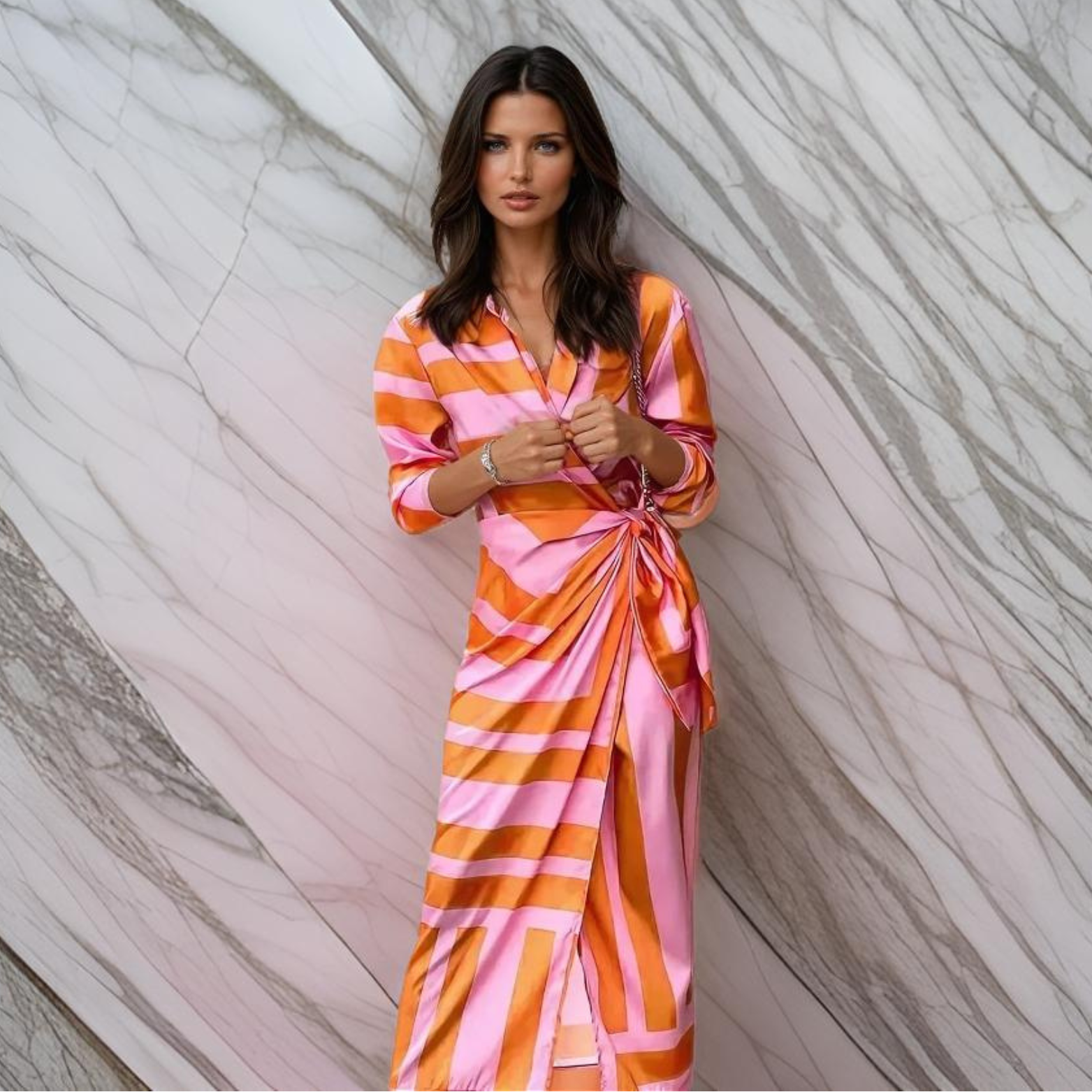 Robe portefeuille femme Miral – Coupe élégante, silhouette flatteuse & design estival