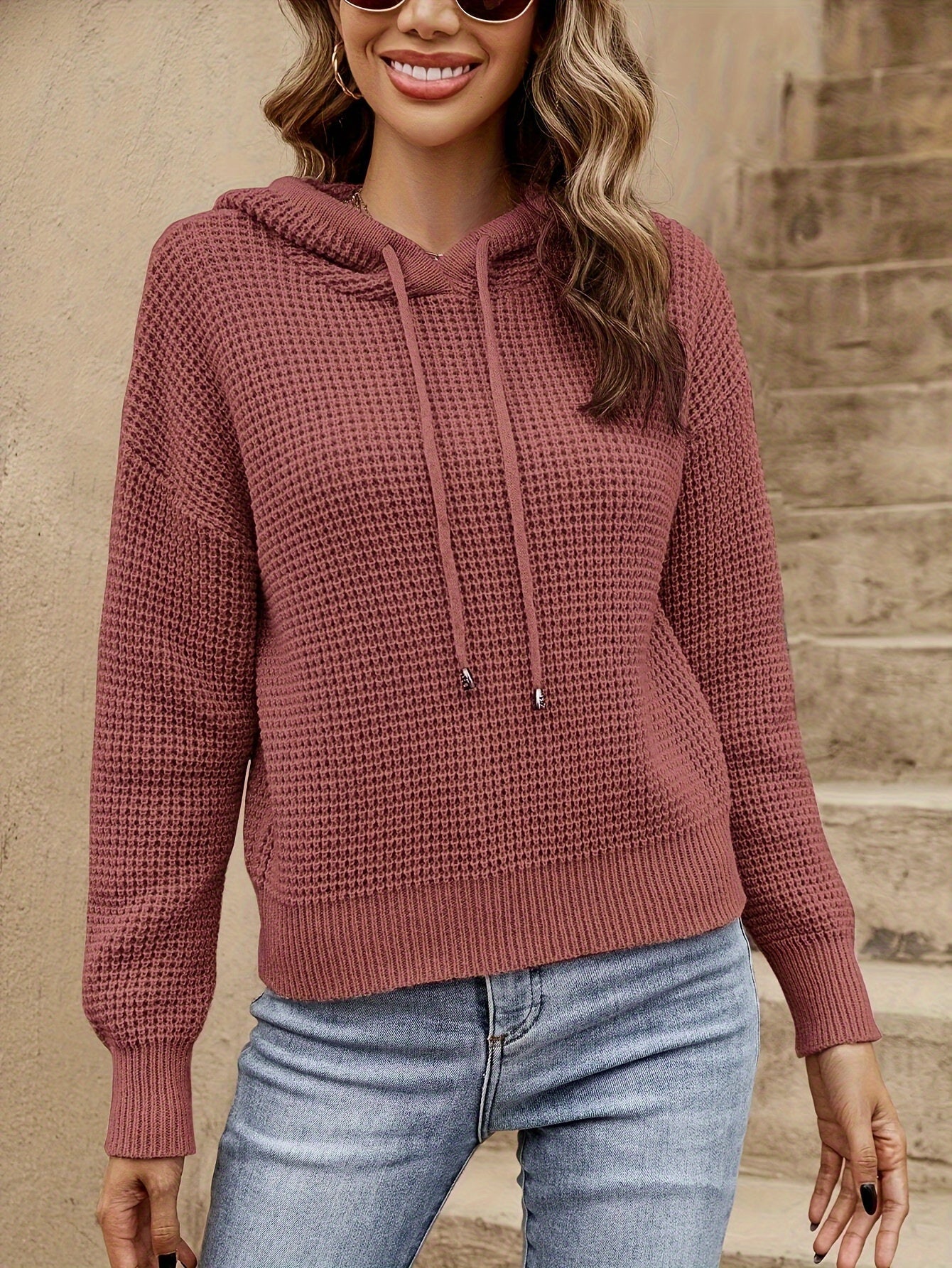 Hope Pull Femme – Pull à Capuche Décontracté Chic & Confortable pour Automne/Hiver Élégant