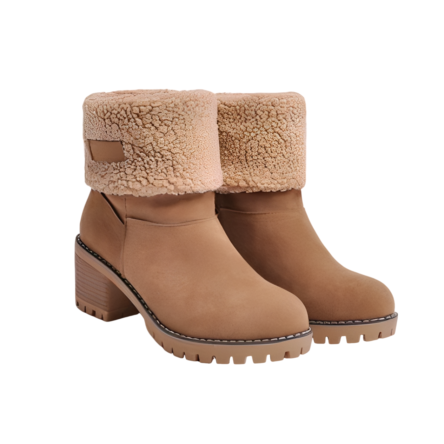 Joella Bottes d’Hiver en Daim pour Femme – Chaussures Élégantes et Chaudes avec Semelle Antidérapante pour Temps Froid