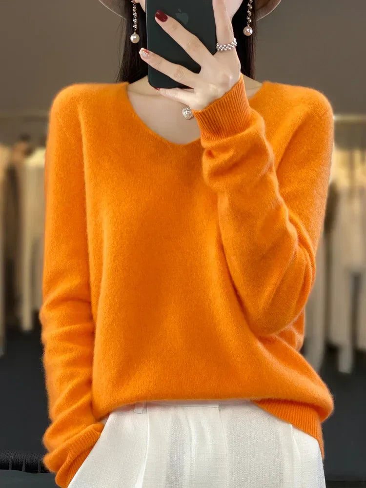 Maglione da donna Lily - Elegante maglia mista morbida e confortevole con maniche lunghe