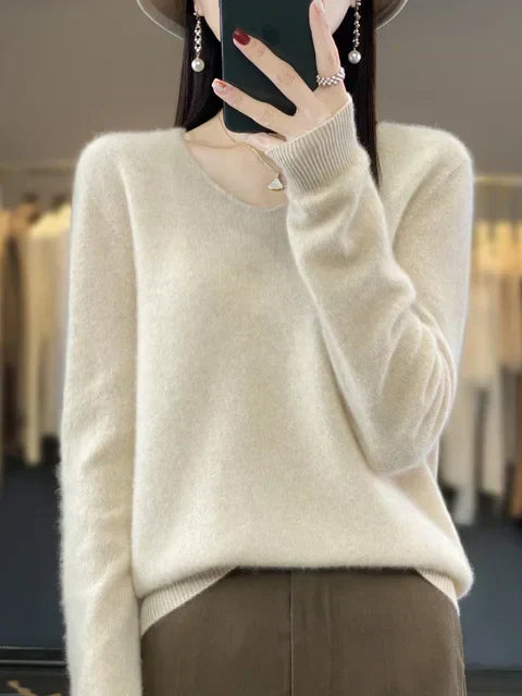 Maglione da donna Lily - Elegante maglia mista morbida e confortevole con maniche lunghe