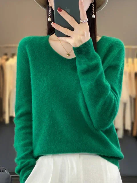 Maglione da donna Lily - Elegante maglia mista morbida e confortevole con maniche lunghe