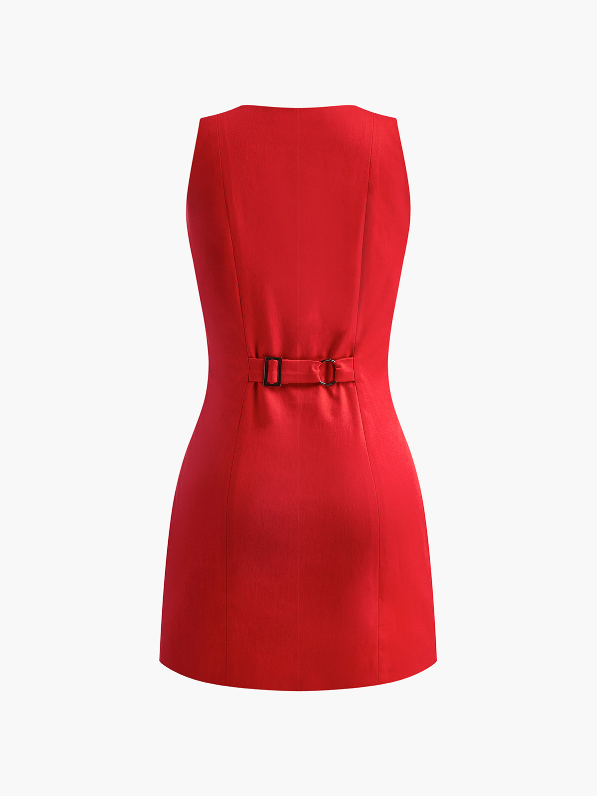 Abito estivo da donna Cleo - Abito corto senza maniche con bottoni e look casual ed elegante