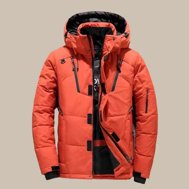 Alexander Veste d’Hiver Uomo – Manteau Chaud et Coupe-Vent avec Doublure Thermique