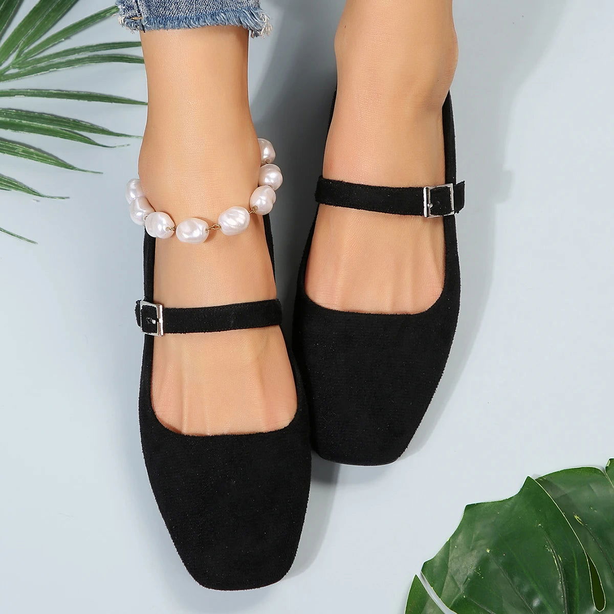 Ballerine da donna Kamila: eleganti scarpe con cinturino singolo e comfort quotidiano