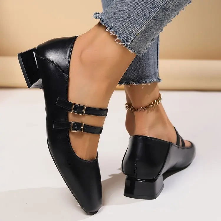 Ballerine da donna Luciana - Eleganti scarpe con doppio cinturino e stile comodo