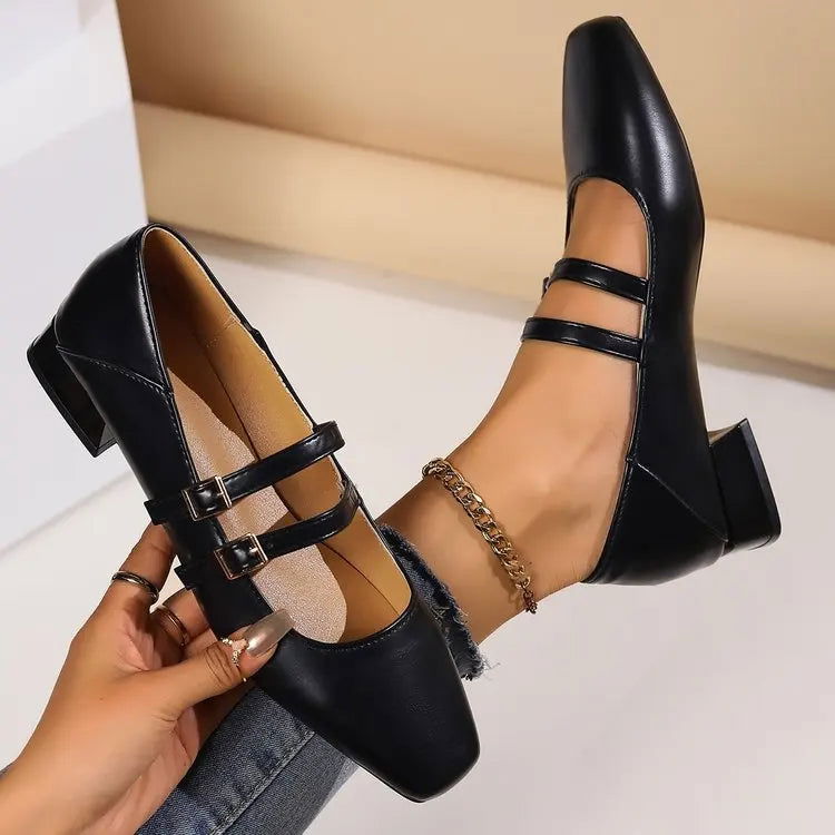Ballerine da donna Luciana - Eleganti scarpe con doppio cinturino e stile comodo
