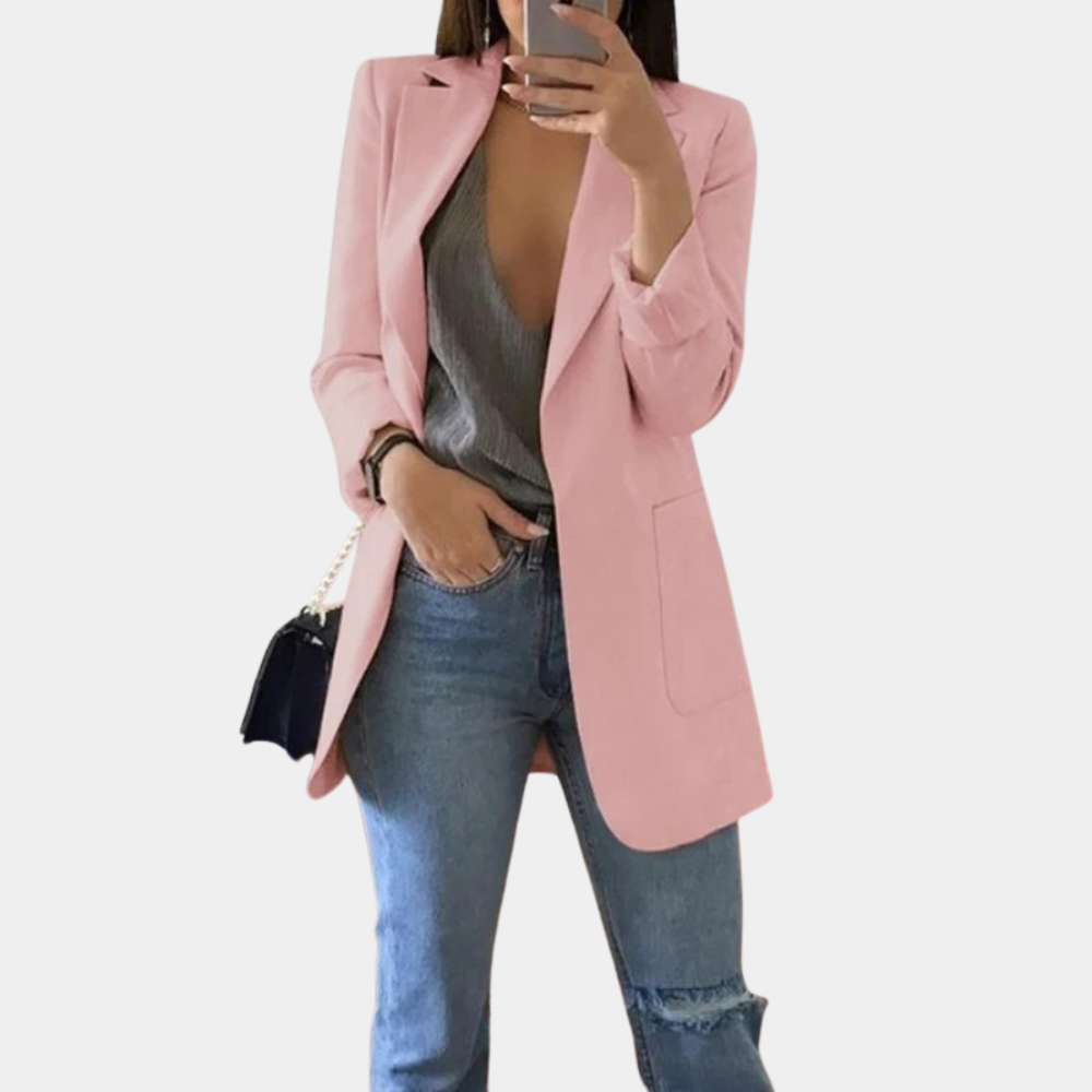 Bella Blazer Donna – Elegante Blazer a maniche lunghe con vestibilità chic e moderna