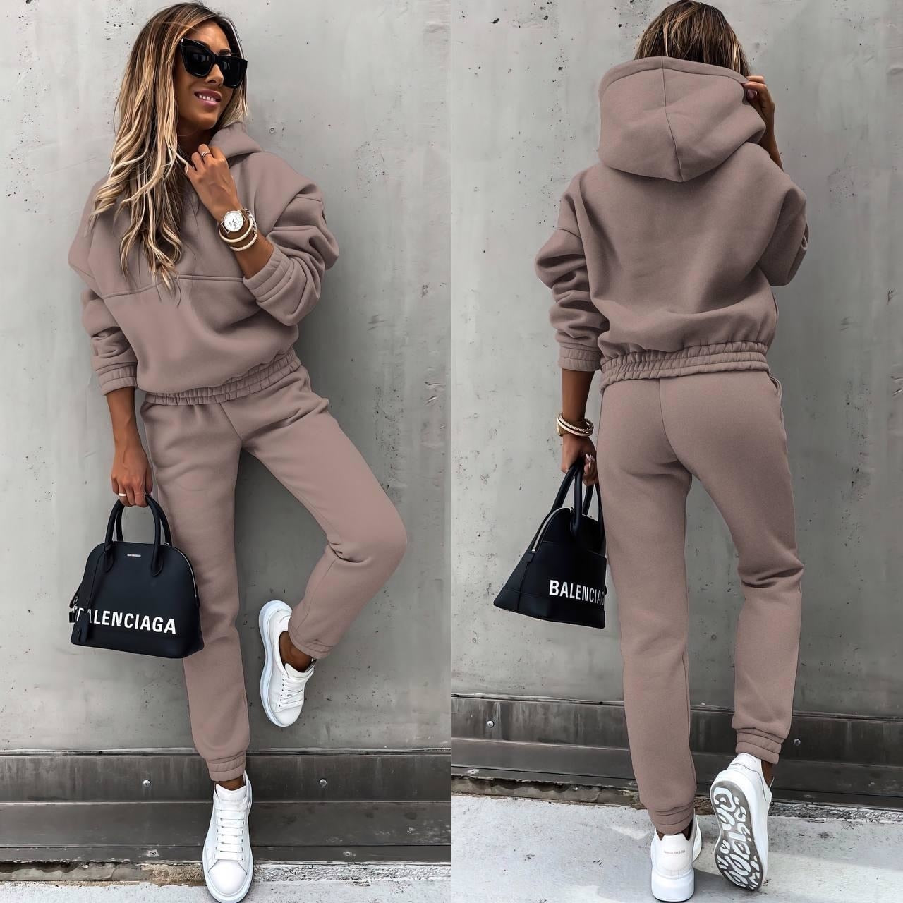 Elane Ensemble Jogging Femme – Confort Doux & Style Moderne pour Détente Quotidienne