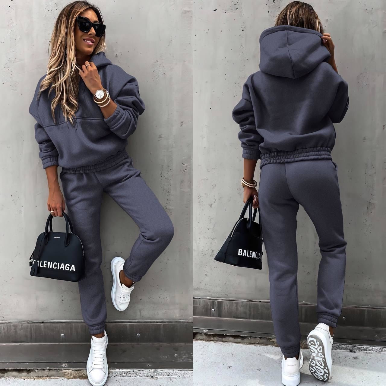 Elane Ensemble Jogging Femme – Confort Doux & Style Moderne pour Détente Quotidienne