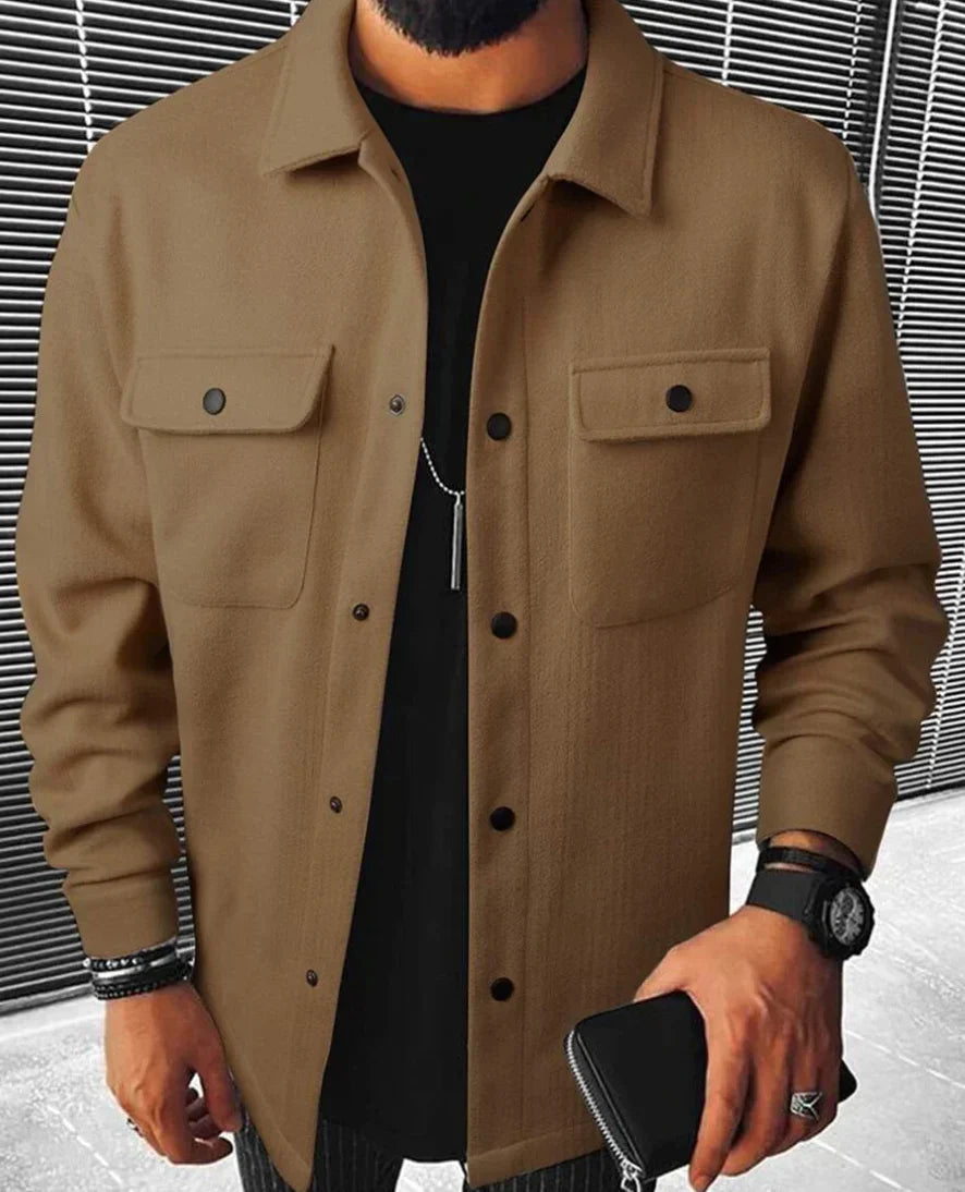 Camicia da uomo Steven - Camicia calda e confortevole in tessuto morbido con stile elegante