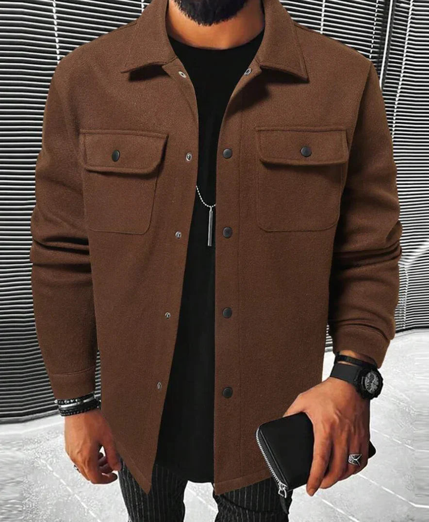 Camicia da uomo Steven - Camicia calda e confortevole in tessuto morbido con stile elegante