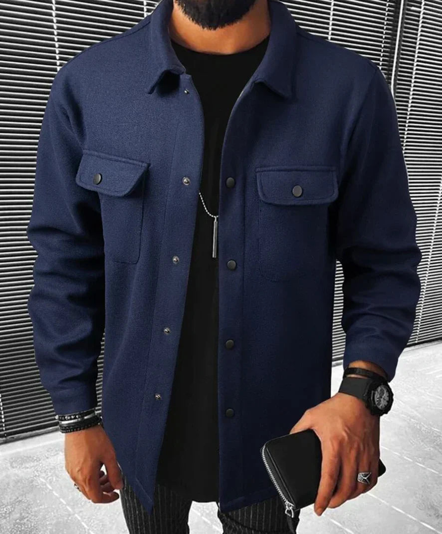 Camicia da uomo Steven - Camicia calda e confortevole in tessuto morbido con stile elegante