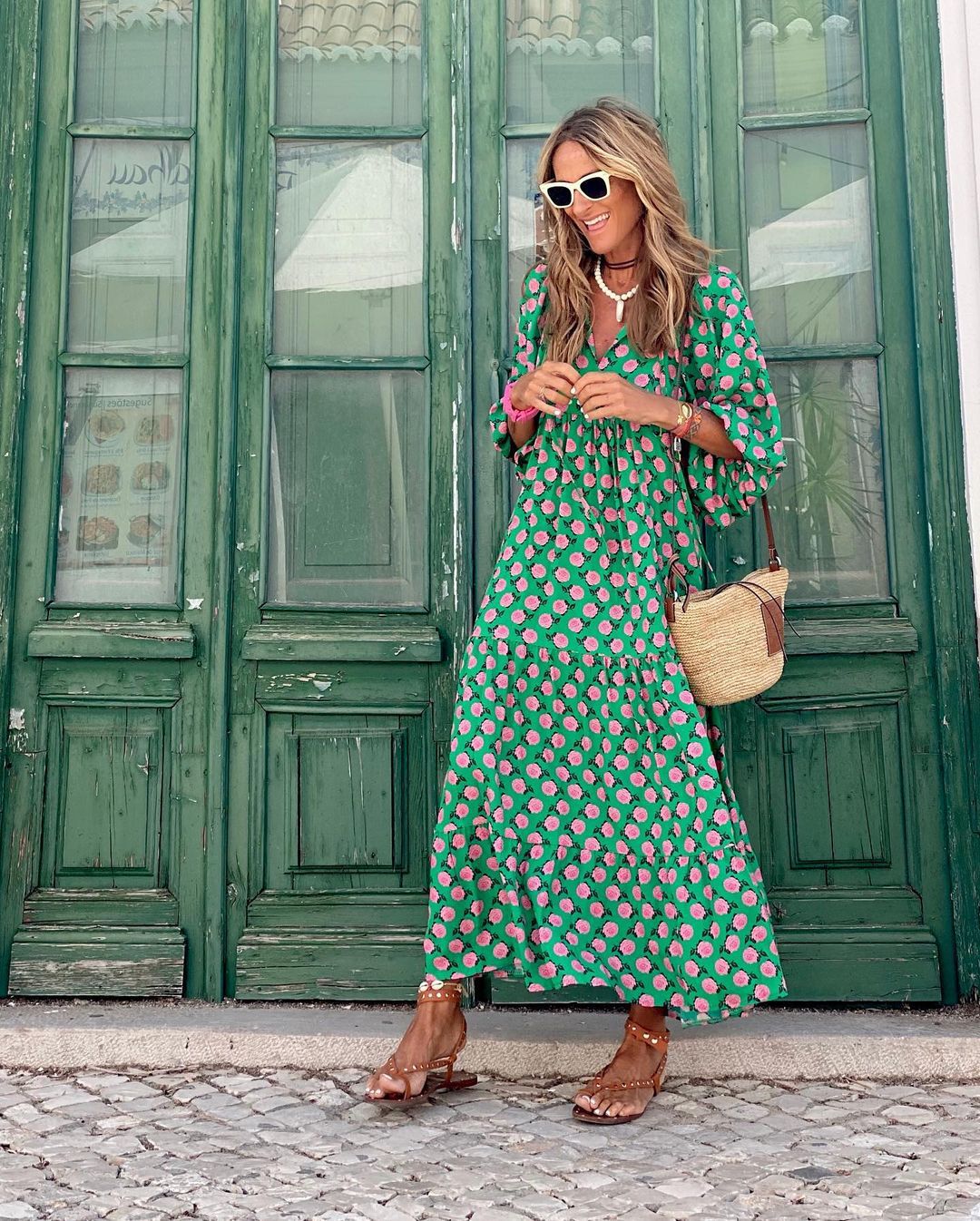 Fenna Robe Longue Femme – Robe Tendance avec Coupe Confortable & Design Élégant
