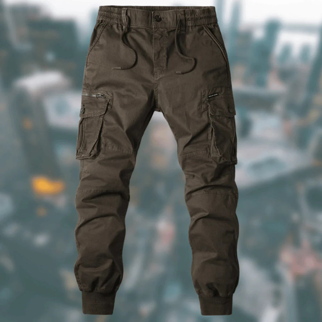 Pantaloni cargo da uomo Troy: comfort casual con tasche multiple e vita regolabile