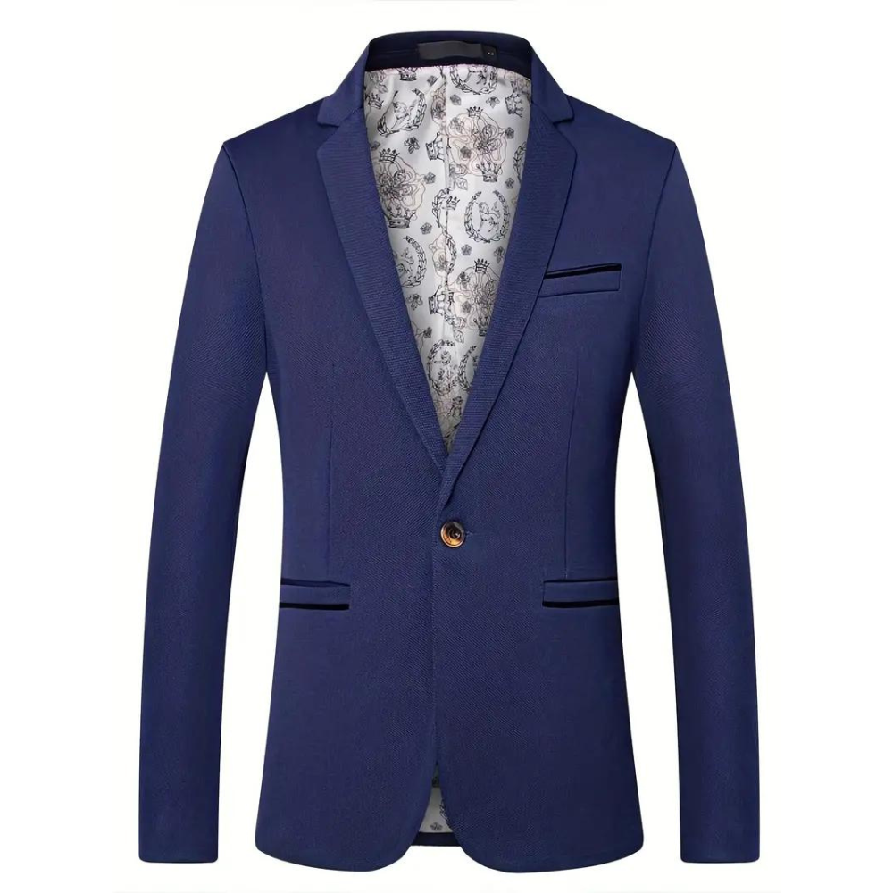 Jack Blazer Uomo – Giacca in acetato traspirante con un bottone e revers classici