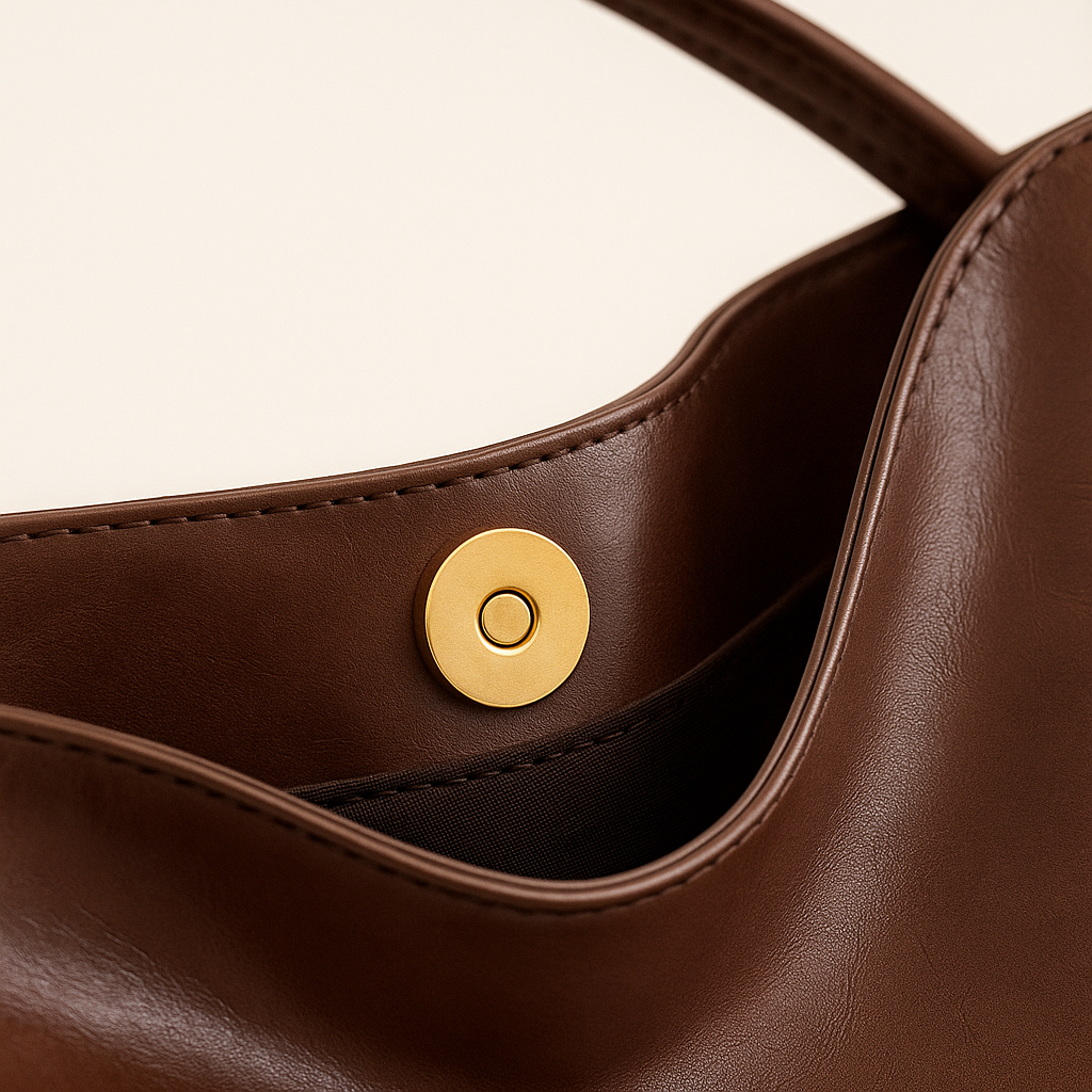 Madeline Sac Cabas Femme – Cuir Vegan Brillant, Élégant & Spacieux pour un Style Moderne