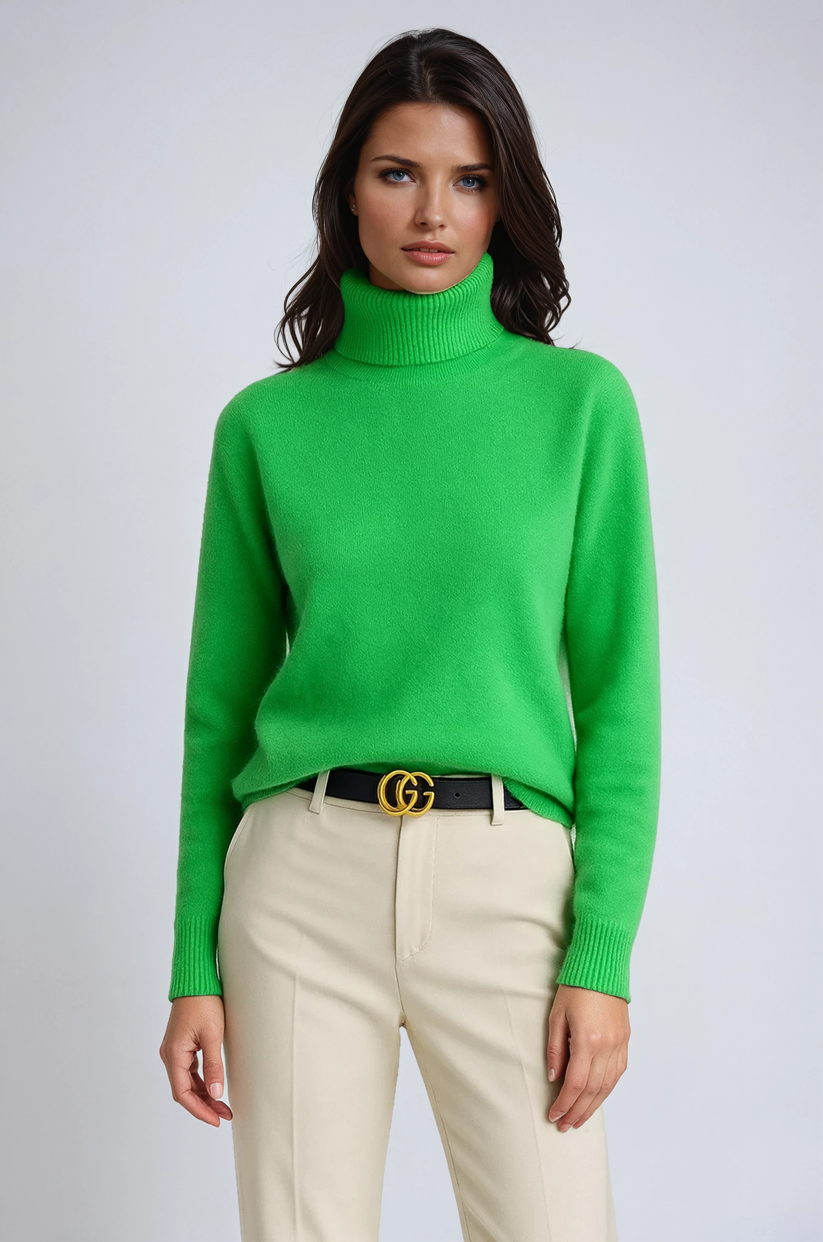 Mave Pull Col Roulé Femme – Pull Tricoté Doux à Col Haut et Coupe Intemporelle