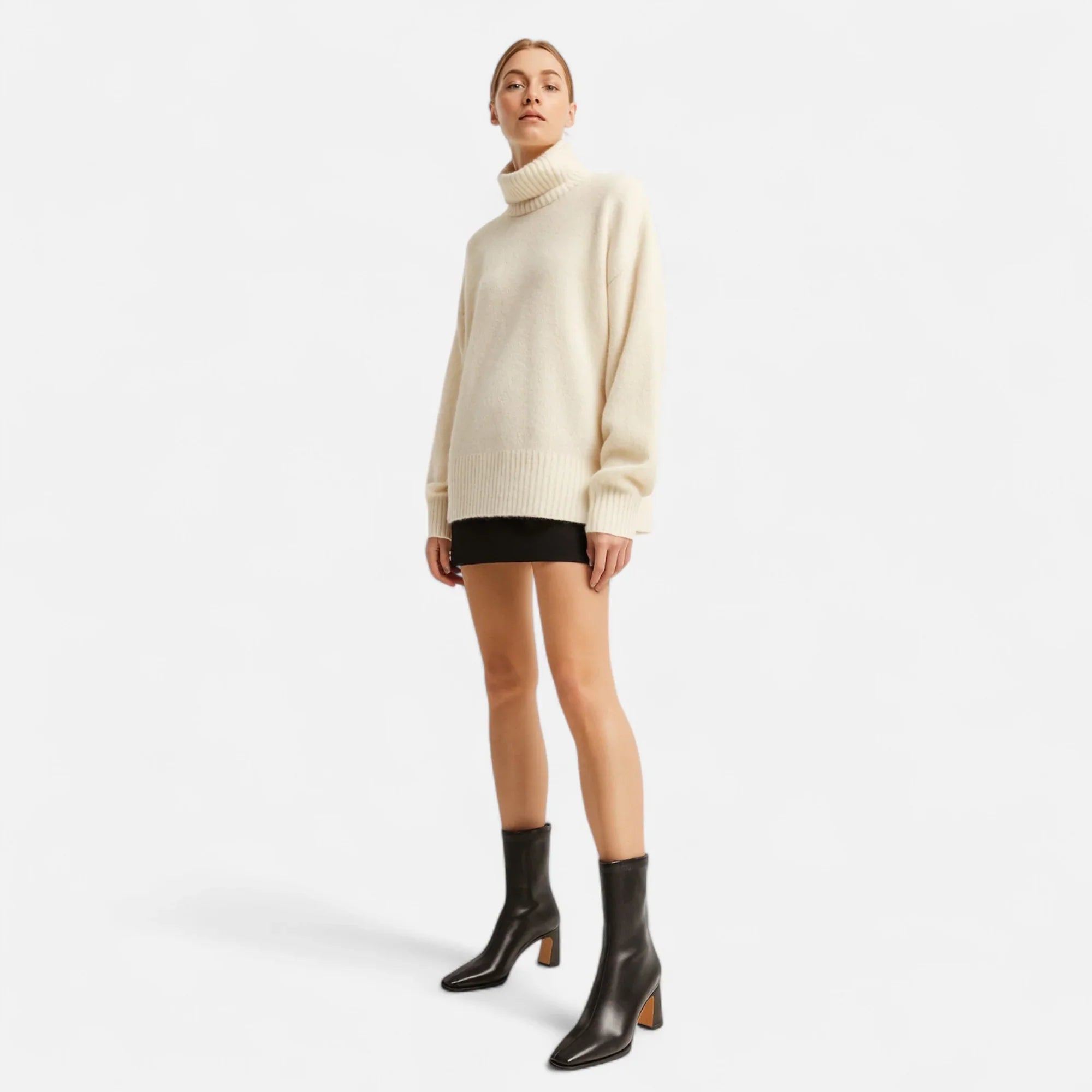 Madison Bottines Femme – Bottines Hiver Vintage à Bout Carré avec Doublure Chaude & Talon Bloc