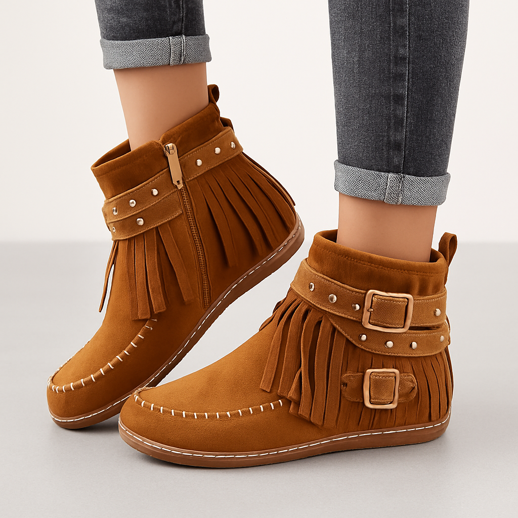 Stivali Invernali Joelle Donna – Stivali Caldi in Camoscio con Fodera Pellicciata e Suola in Memory Foam