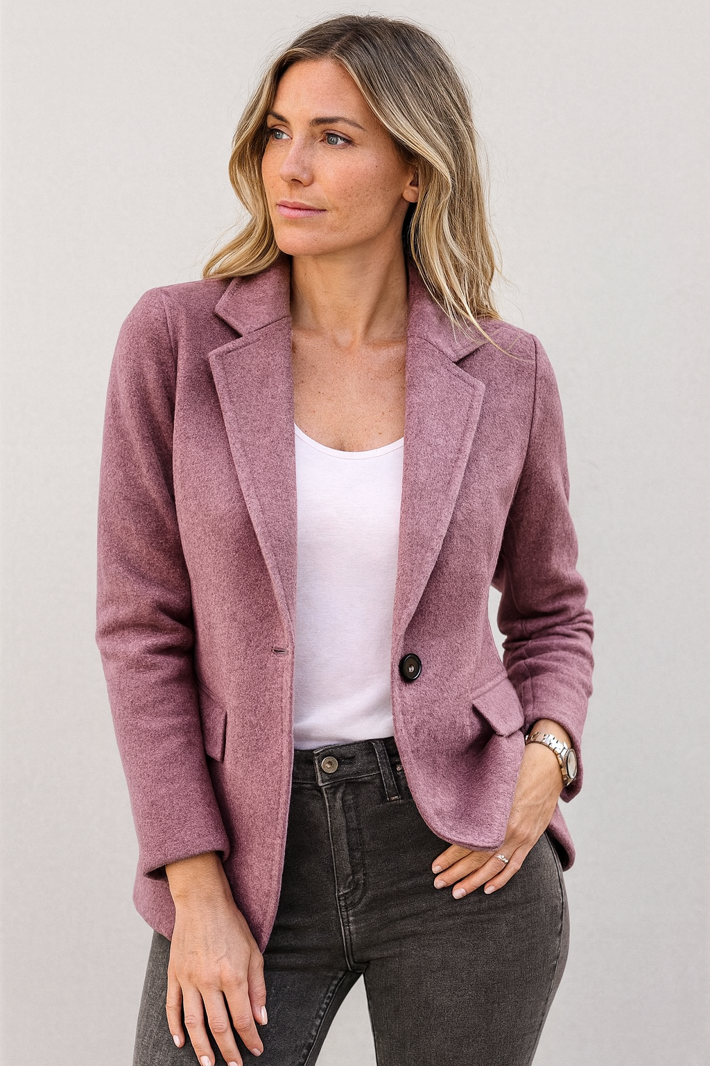 Valentina Manteau Femme – Long Manteau Laine Mélangée Chaud Élégant Coupe Moderne