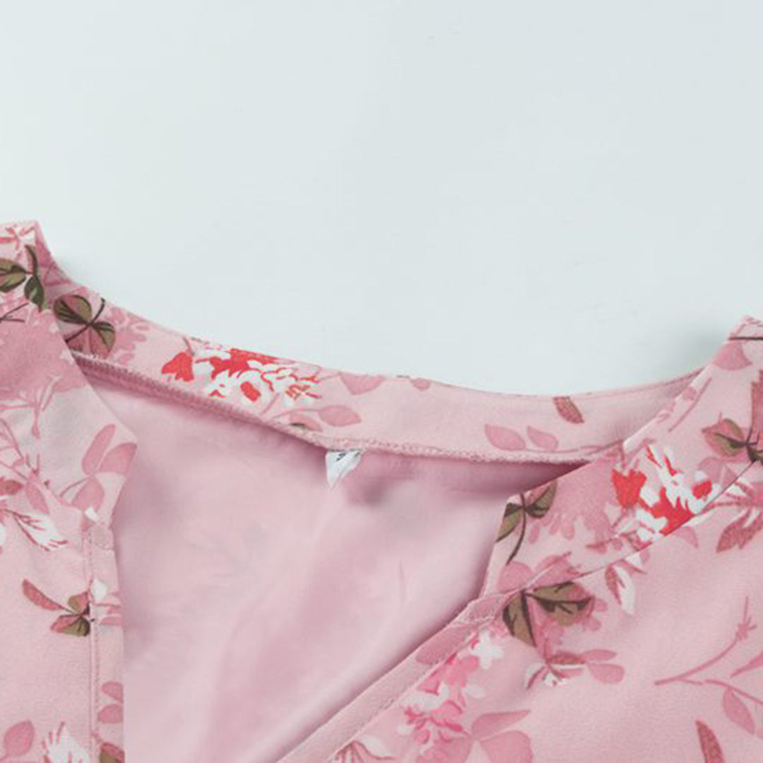 Abito corto floreale da donna Cleo - Vestibilità elegante e stampa floreale estiva rinfrescante
