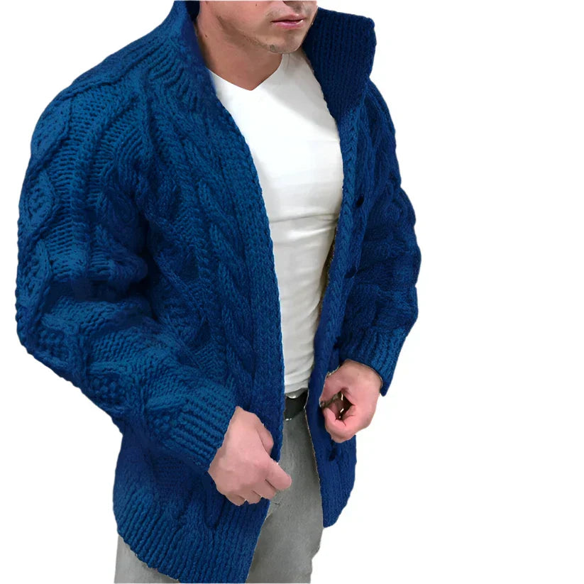 Trevor Gilet Homme – Cardigan Tricoté à Motif Câble avec Coupe Oversize & Style Intemporel