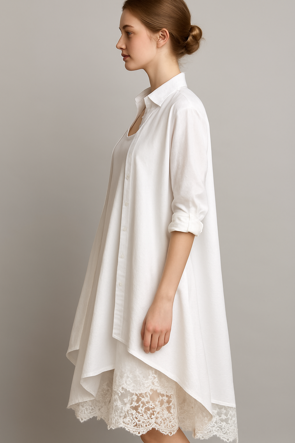 Aurora Robe Bohème Femme – Robe d’Été Oversize avec Style Chemise Décontracté et Fluide