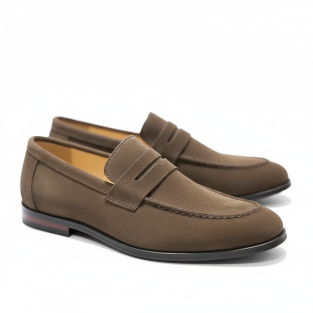 Darren Mocassins Suède Homme – Loafers Élégants Sans Lacets avec Semelle Confortable
