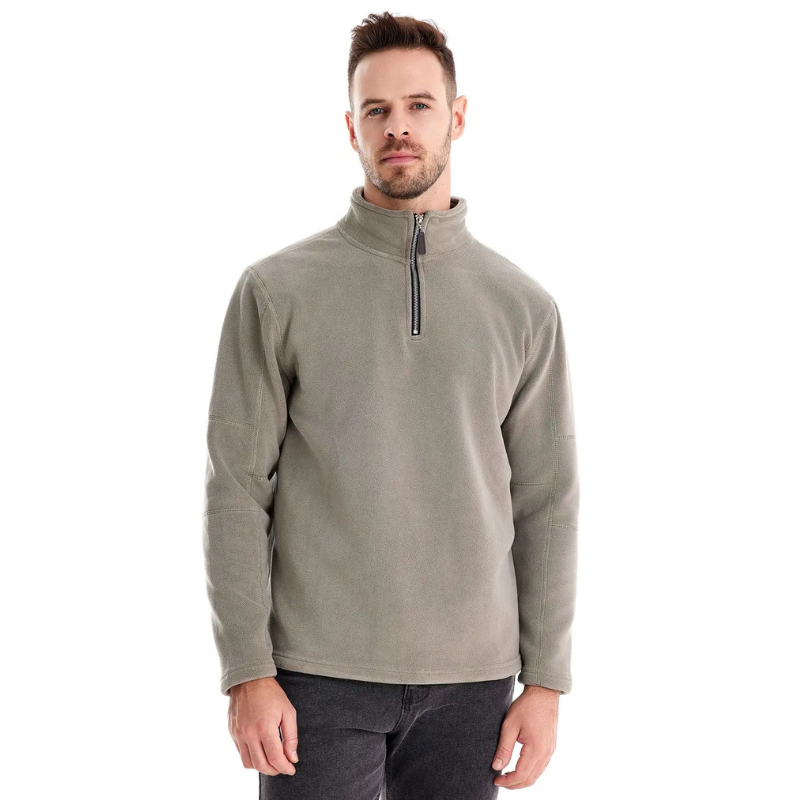 James Pull Homme Laine Zippé – Chaud, Confortable & Élégant avec Doublure Douce
