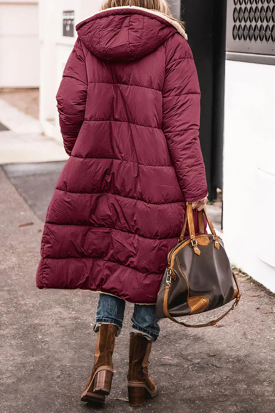 Theodora Manteau Femme – Manteau Réversible Élégant et Chaud pour un Style Polyvalent