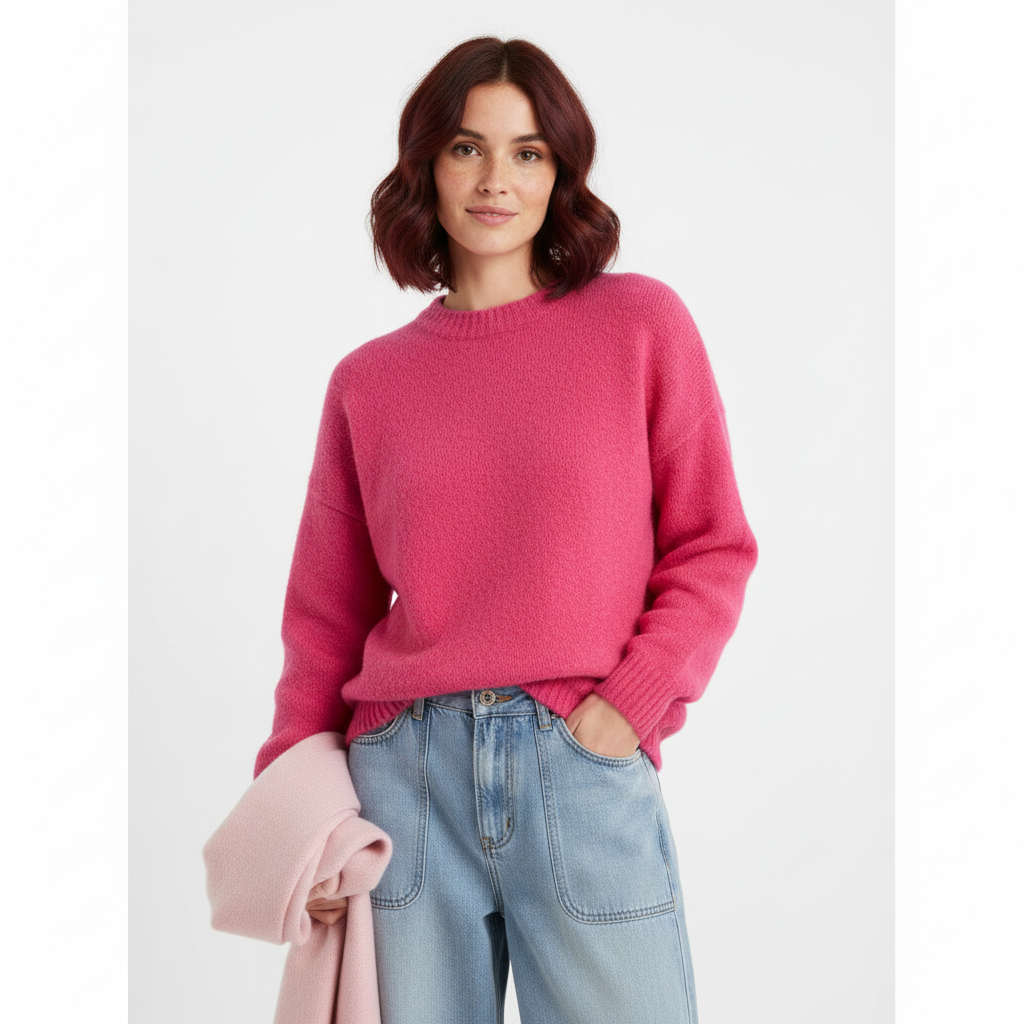 Emgie Damenpullover Oversize – Ultra-weiches Strick, Lässiger Schnitt & Eleganter Stil