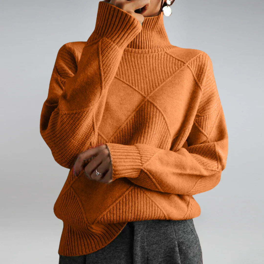 Maglione a collo alto da donna Lydia: cashmere lussuoso, morbido e caldo per i mesi invernali