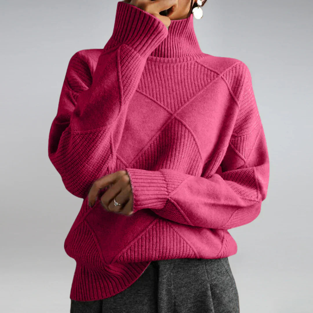 Maglione a collo alto da donna Lydia: cashmere lussuoso, morbido e caldo per i mesi invernali
