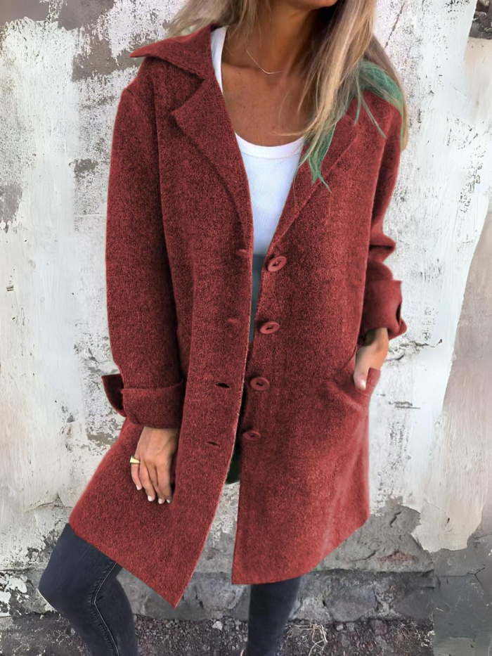 Cappotto primaverile da donna Sophie: elegante e leggero cappotto in lana pregiata per la mezza stagione