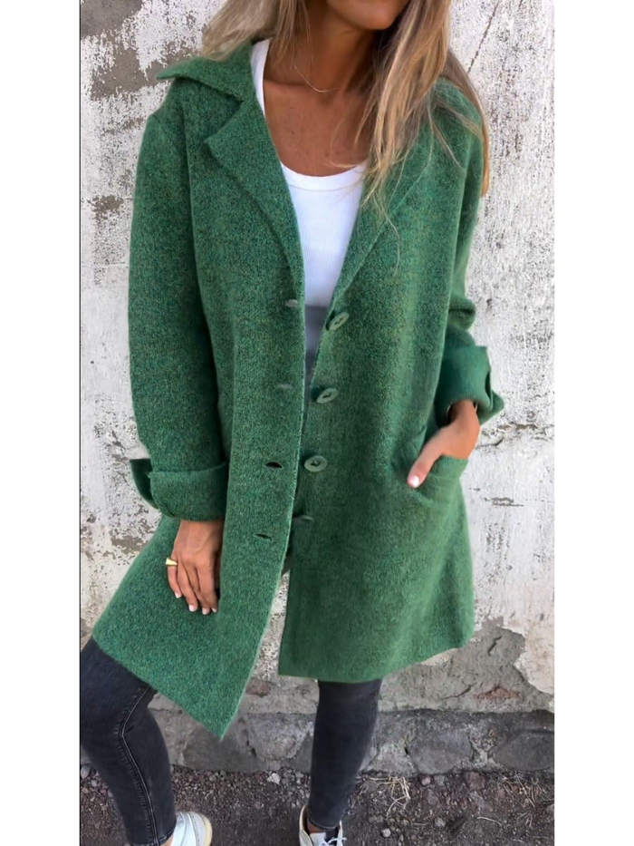 Cappotto primaverile da donna Sophie: elegante e leggero cappotto in lana pregiata per la mezza stagione