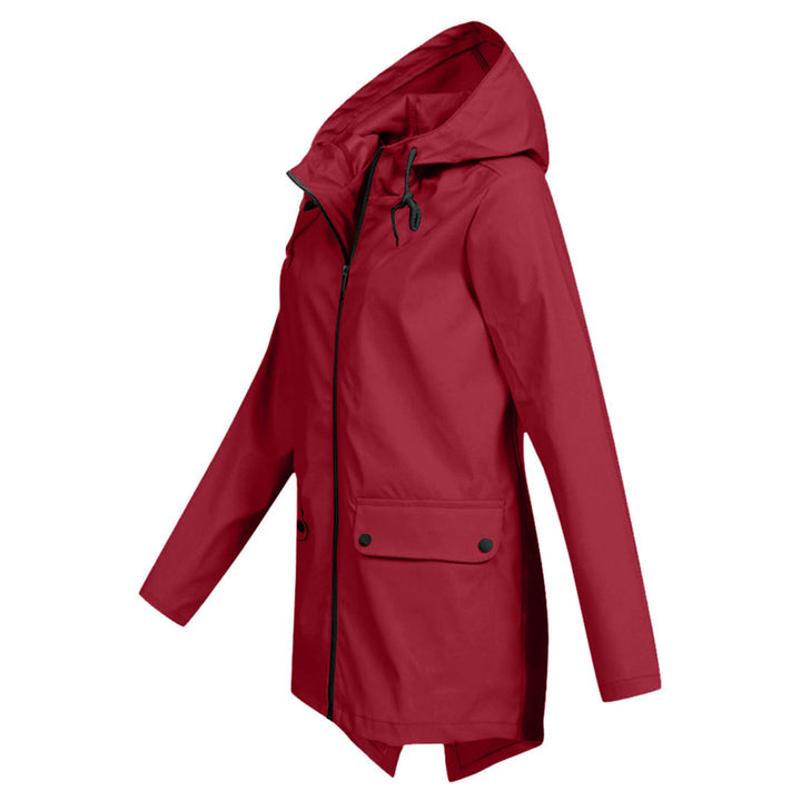 Daphne Manteau Long Femme Imperméable – Léger avec Capuche Ajustable pour la Pluie