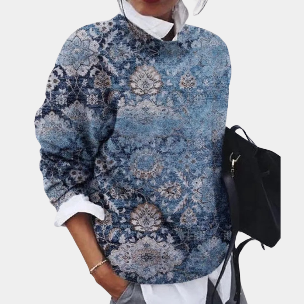 Elle Pull Grafico in Maglia Donna – Taglio Casual Leggero in Tessuto Morbido e Traspirante