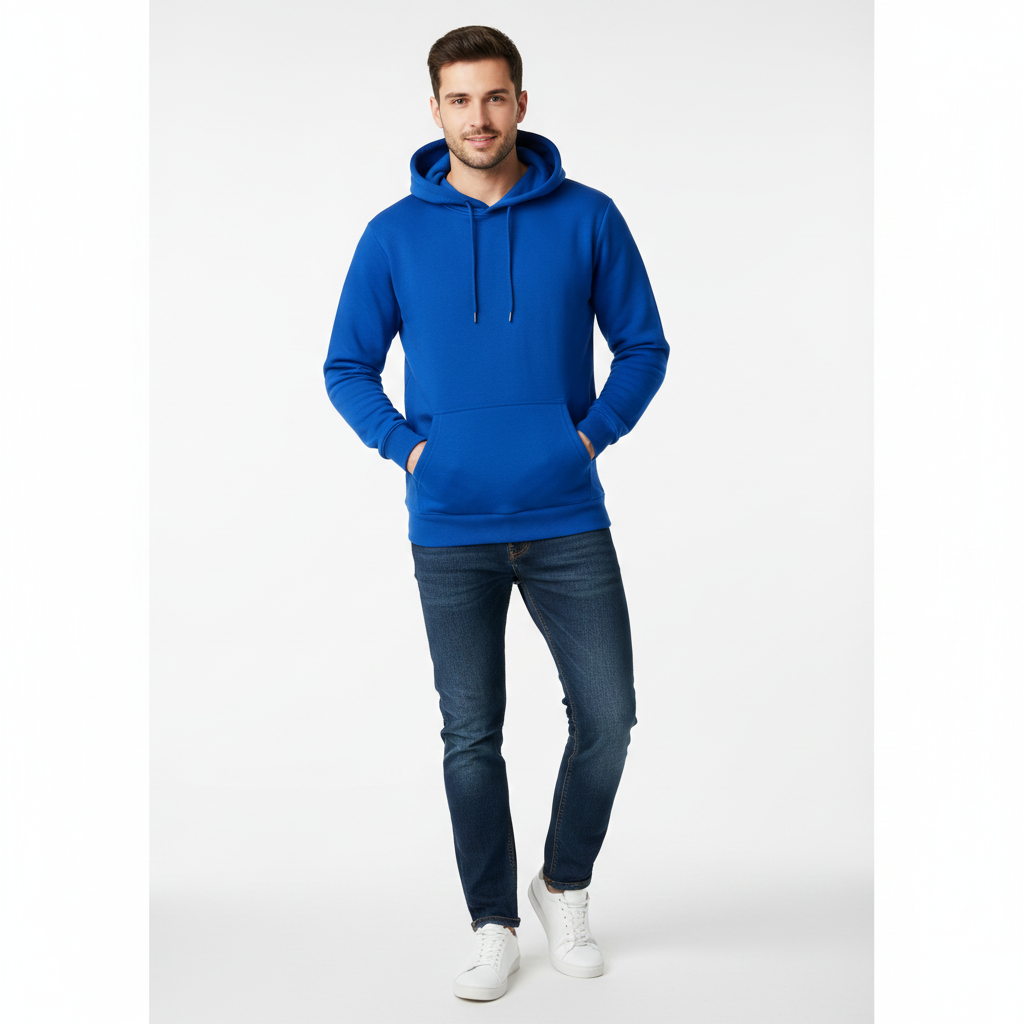 Gaithan Unisex mikina s kapucí – měkká mikina s teplým fleecem a minimalistickým designem