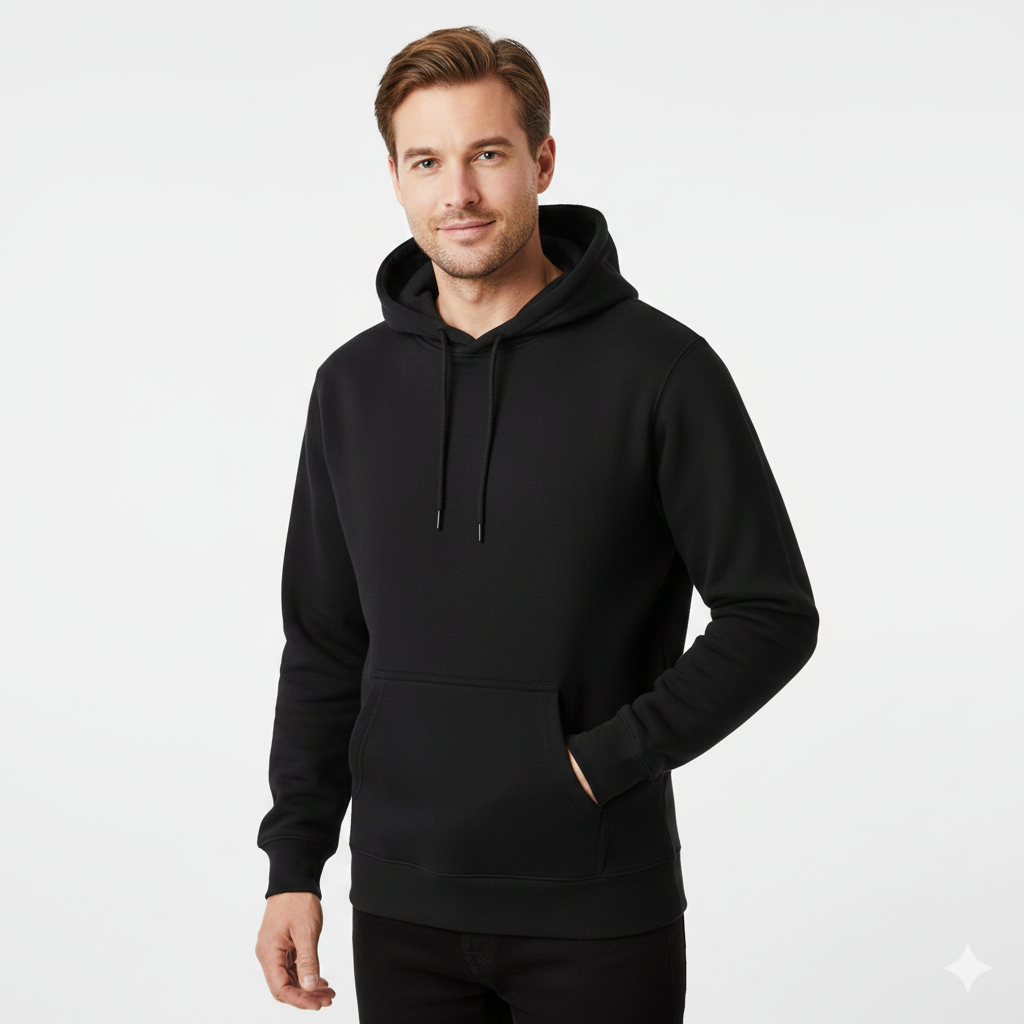 Gaithan Hoodie Unisexe – Sweat à Capuche Doux avec Polaire Chaude & Design Minimaliste