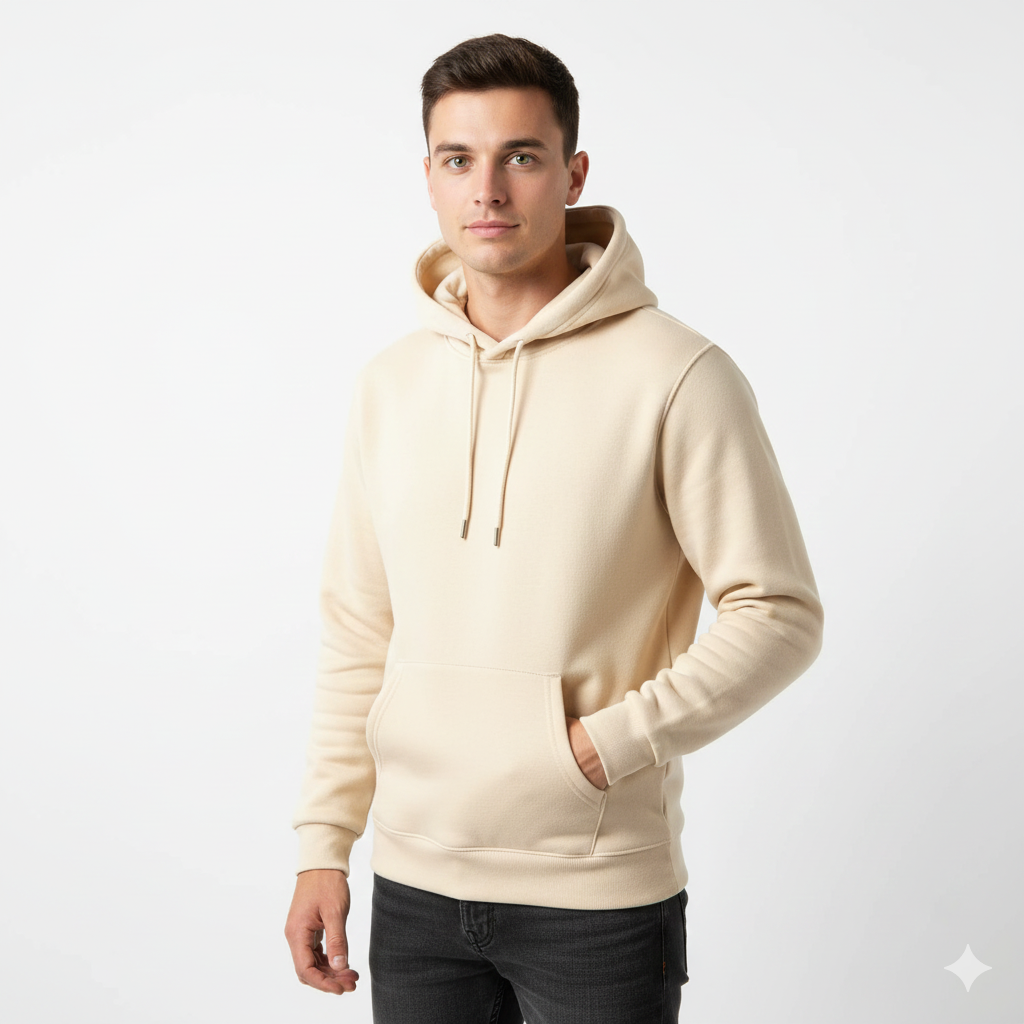 Gaithan Hoodie Unisexe – Sweat à Capuche Doux avec Polaire Chaude & Design Minimaliste