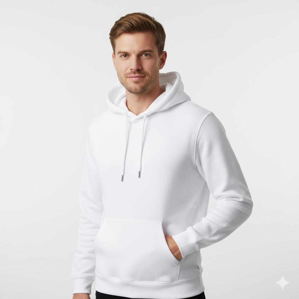 Gaithan Hoodie Unisexe – Sweat à Capuche Doux avec Polaire Chaude & Design Minimaliste