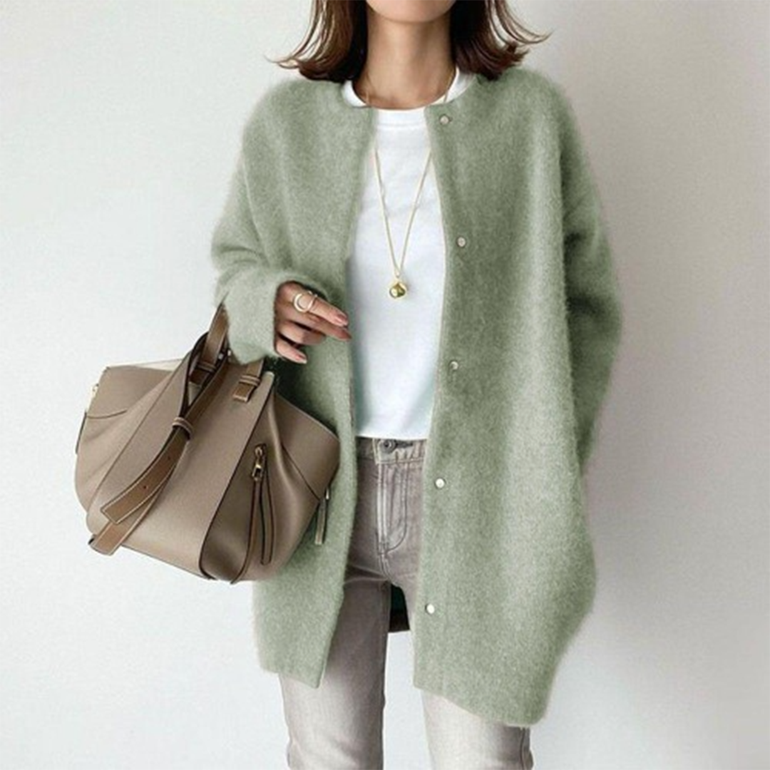Amelia Gilet Femme Élégant – Cardigan Chic & Confortable en Maille Haut de Gamme