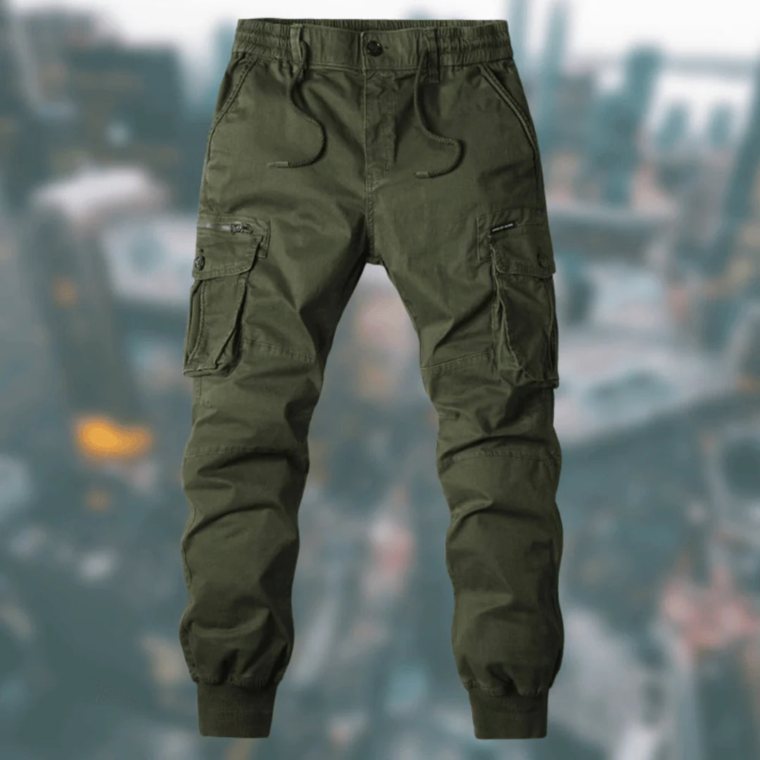 Pantaloni cargo da uomo Troy: comfort casual con tasche multiple e vita regolabile