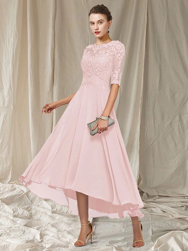 Abito da sera da donna Havana - Elegante abito lungo in pizzo con taglio lusinghiero per le occasioni festive