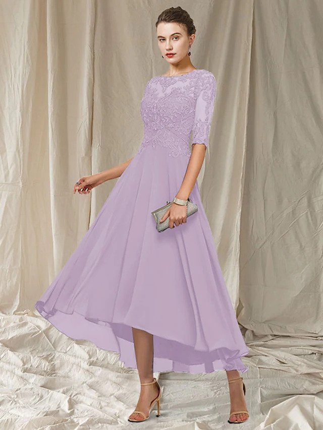 Abito da sera da donna Havana - Elegante abito lungo in pizzo con taglio lusinghiero per le occasioni festive