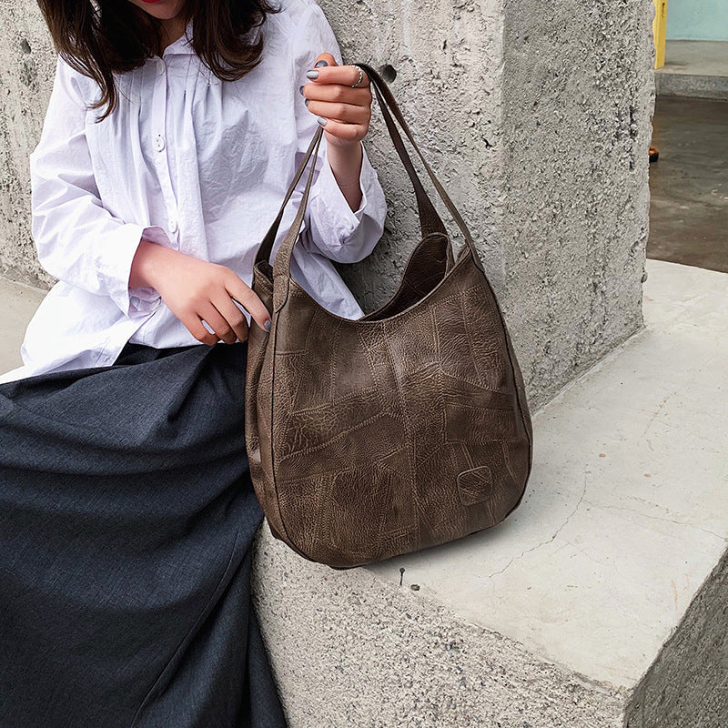 Elowen Sac à Épaule Femme – Luxe en Cuir Véritable avec Design Intemporel et Compartiments Pratiques